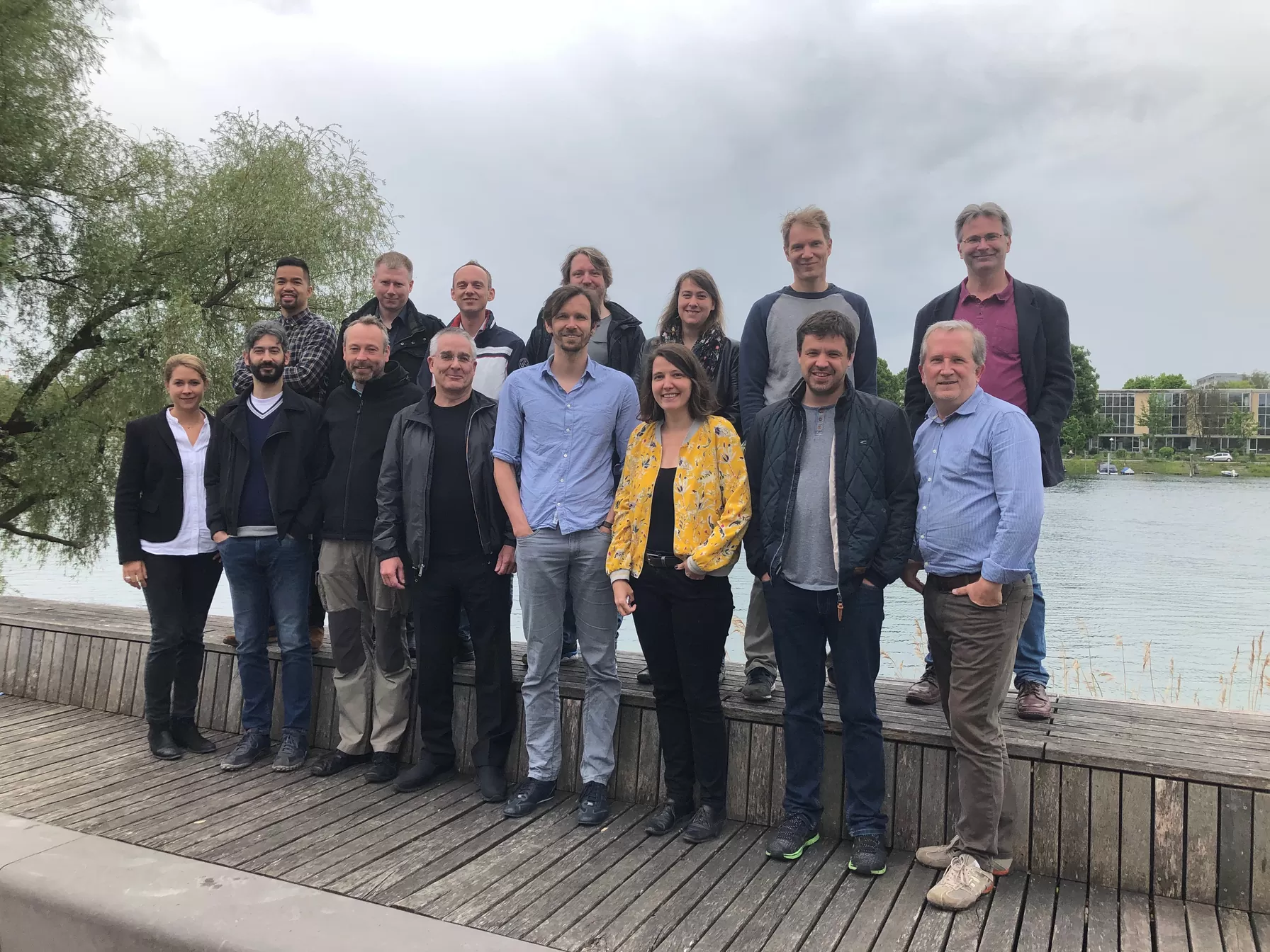 Gruppenfoto des FoodAuthent-Konsortiums bei einem Projekttreffen in Konstanz, 2019.